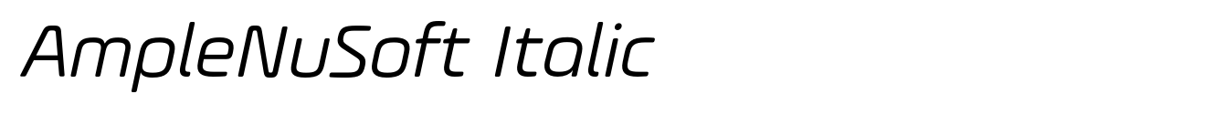 AmpleNuSoft Italic